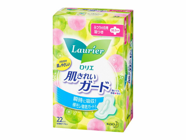 22個入✕6pac 花王 ロリエ 肌きれいガード 超吸収 パワフル昼用 羽付き 楽天市場】花王 ロリエ 肌きれいガード 超吸収パワフル昼用 22コ入