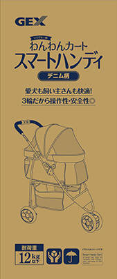 楽天市場】ジェックス GEX わんわんカート スマートハンディ デニム柄