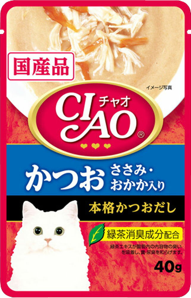 CIAOパウチ かつお ささみ・おかか入り