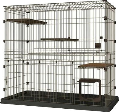 楽天市場】リッチェル リッチェル 木製お掃除簡単キャットサークル M