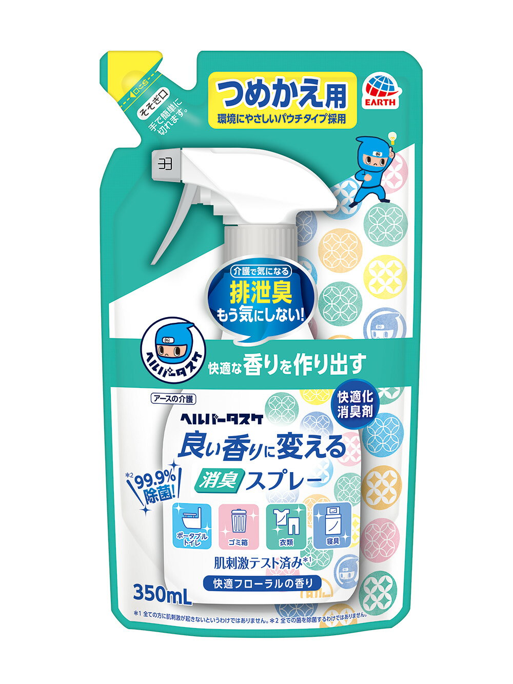 ヘルパータスケ 良い香りに変える 消臭スプレー 快適フローラルの香り つめかえ