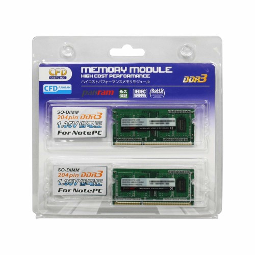 玄人志向 PCメモリー ノート用 W3N1600PS-8G