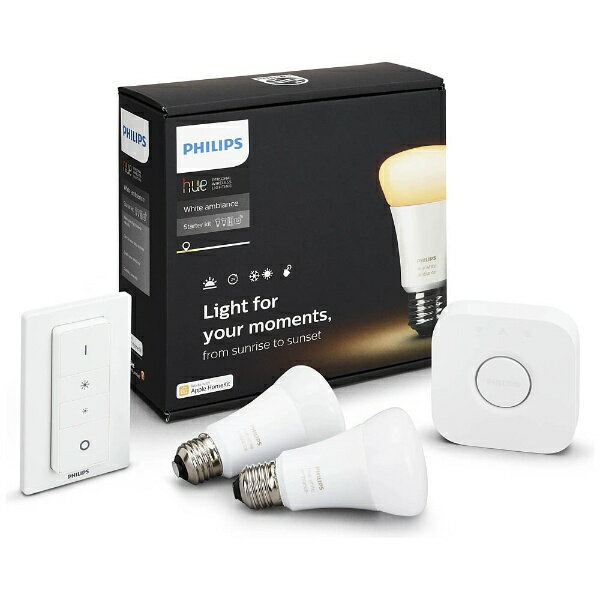 Philips hue スマートライト 3個 スターターセット Amazon | Philips Hue(フィリップスヒュー) スマート電球 LED