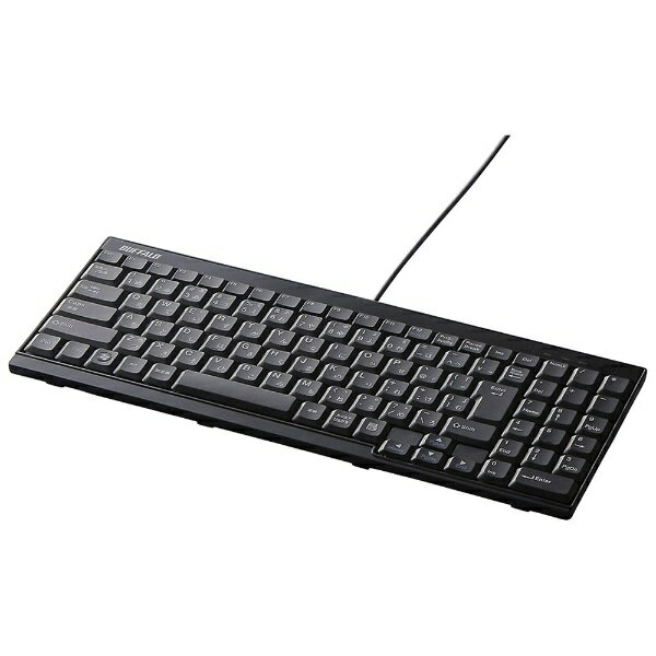 バッファロー BUFFALO USB接続 有線スタイリッシュキーボード ブラック BSKBU15BK BSKBU15BK : キーボード | バッファロー