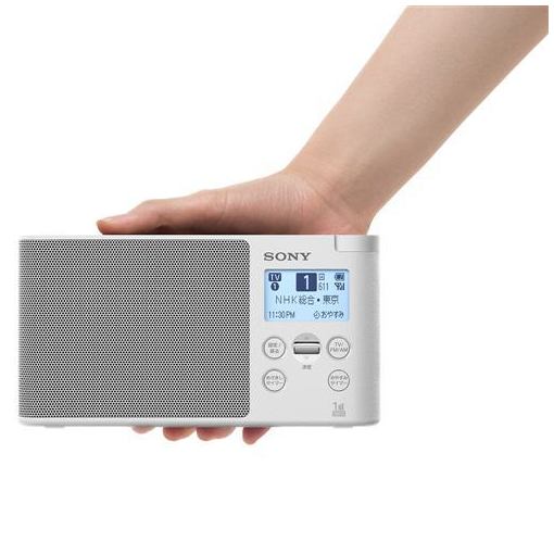 楽天市場】ソニーグループ SONY ワンセグTV音声受信ラジオ XDR-56TV(W