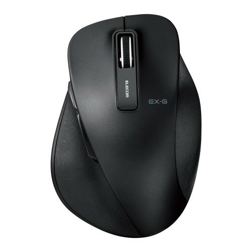 ELECOM マウス 静音EX-G ワイヤレスBlueLEDマウス Lサイズ M-XGL10DBSBK