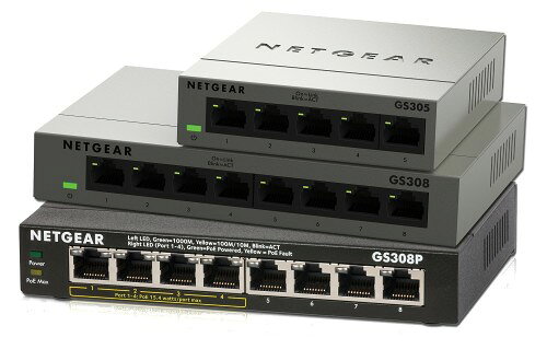 楽天市場】NETGEAR スイッチングハブ 8ポート PoE4ポート搭載 GS308P
