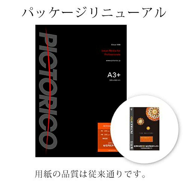 PICTORICO ピクトリコプロ セミグロスペーパー A3 PPS200-A3+/20