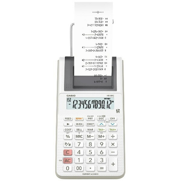 楽天市場】カシオ計算機 CASIO プリンター電卓 HR-8RC-WE | 価格比較