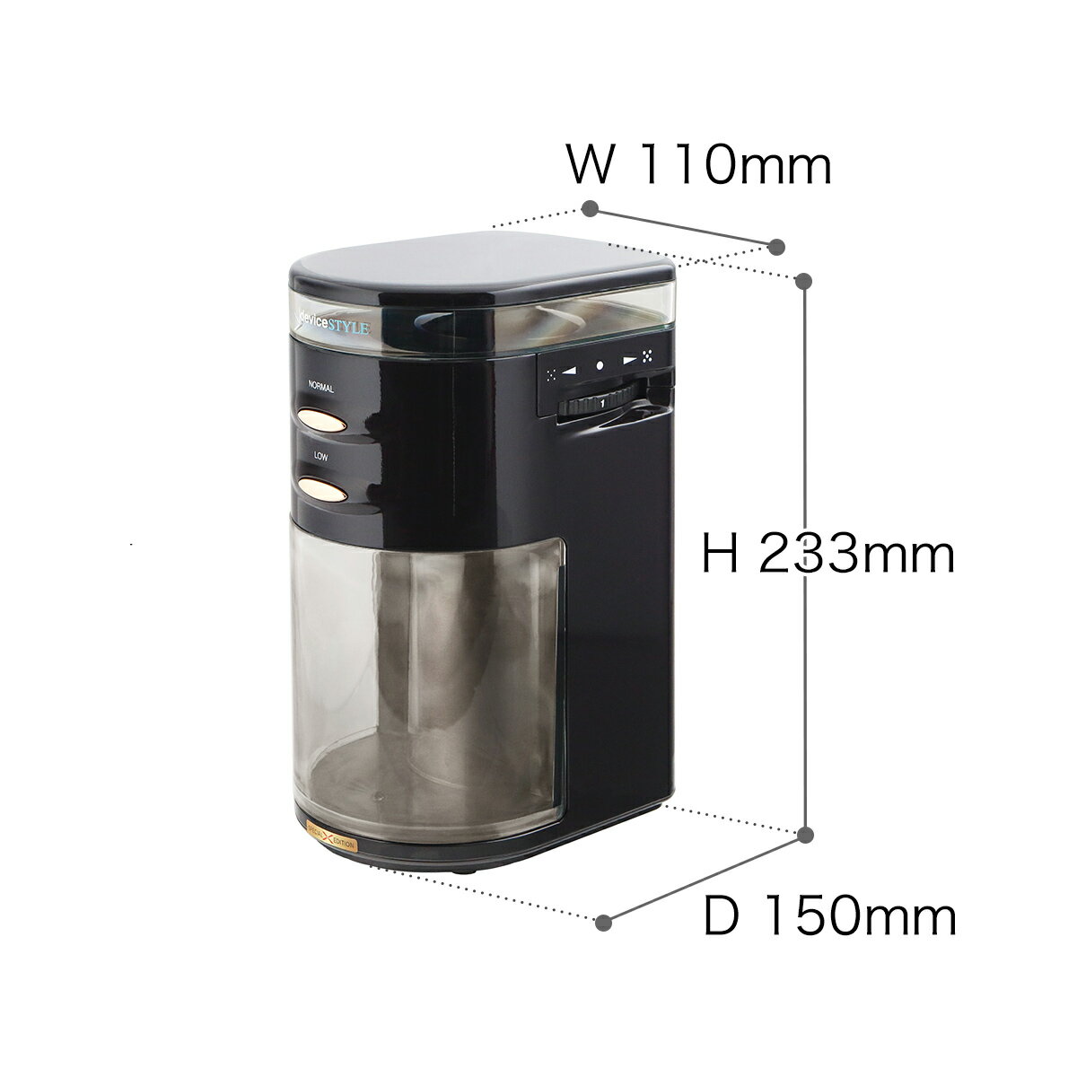deviceSTYLE コーヒーグラインダー GA-1X-BR