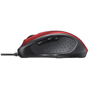 iBUFFALO 有線 BlueLED 静音 5ボタンマウス BSMBU308RD