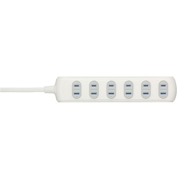 BUFFALO 2ピン式電源タップ シャッター付  BSTAPSH2630WH