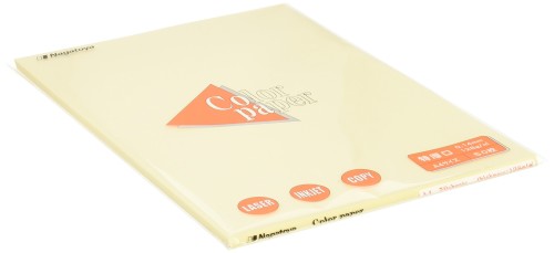 NAGATOYA カラーペーパー特厚口A4 レモン ナ-3402