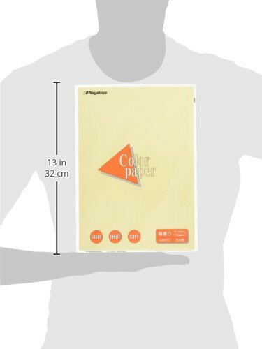 NAGATOYA カラーペーパー特厚口A4 レモン ナ-3402