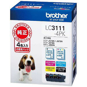 brother インクカートリッジ LC3111-4PK 4色