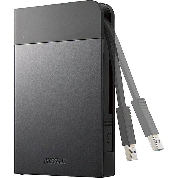 楽天市場】バッファロー BUFFALO ポータブルHDD HD-PZF1.0U3-BKA
