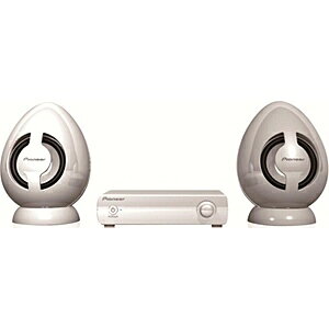 パイオニア　ミニスピーカーシステム（新品） 楽天市場】パイオニア Pioneer ミニスピーカーシステム ISS-200A-W