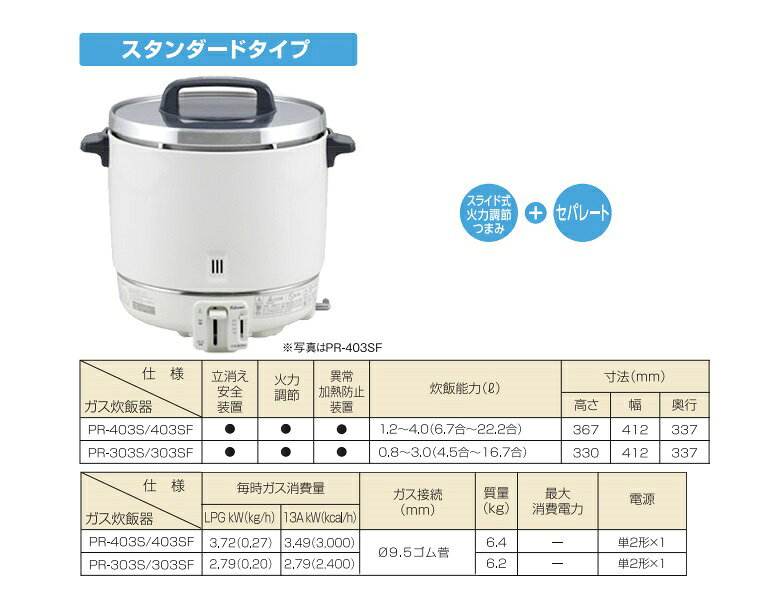 大型炊飯器[PR-403S LP]