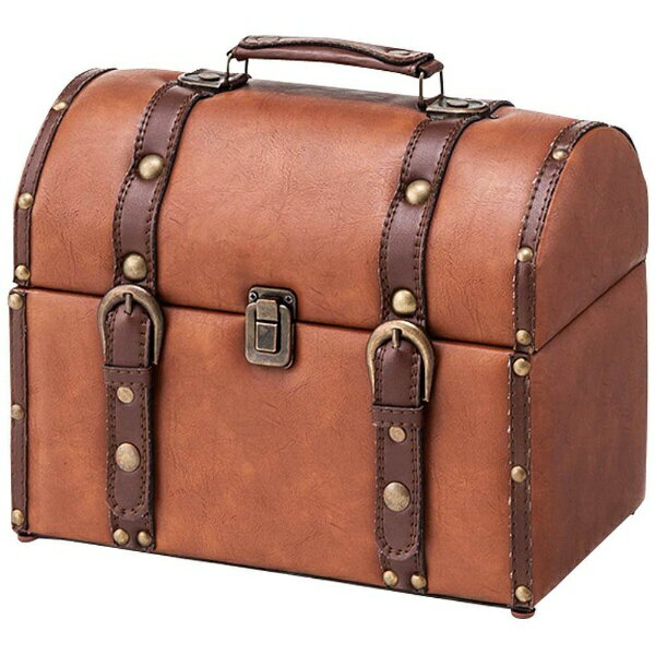 トランク 合皮製旅行バッグ 幅30×奥行20×高さ25cm 合皮 合成皮革 I.W アイダブリュー ショップ 店舗 インテリア家具