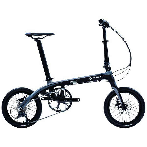RENAULT ルノー折りたたみ自転車 ブラック/ブルー 楽天市場】ジック ルノー｜RENAULT 16型 折りたたみ自転車