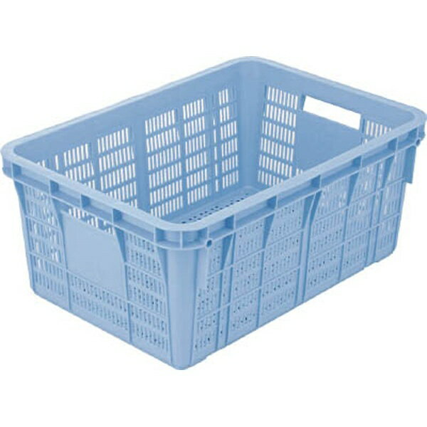 プラスケット/網目ボックス ブルー スタッキング金具使用時：段積み可