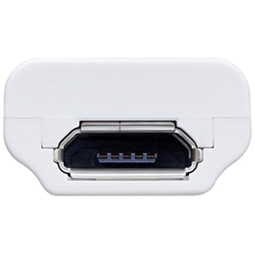 NTTドコモ microUSB変換アダプタ B to C 01/ホワイト