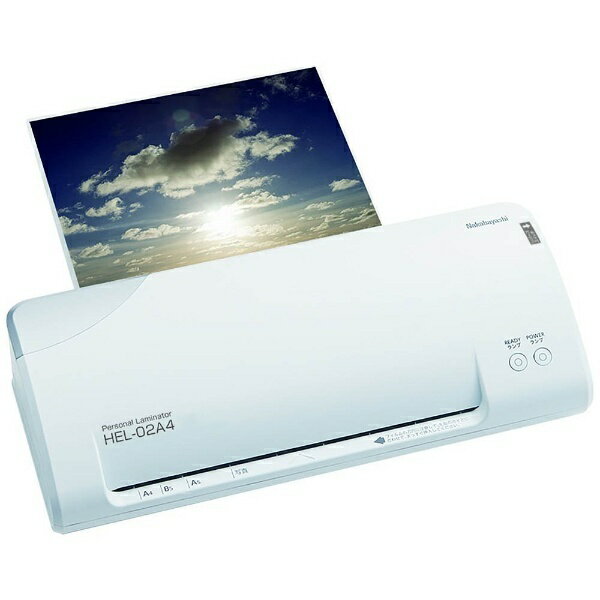 ナカバヤシ HEL-02A4W ホワイト A4 ラミネーター HEL02A4W