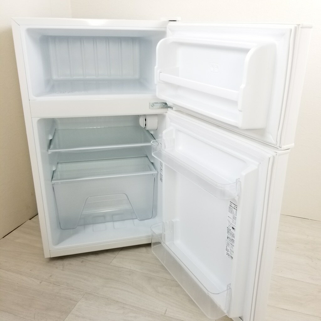 楽天市場】ツインバード アマダナ 2ドア冷蔵庫 86L AT-HR11-W ホワイト