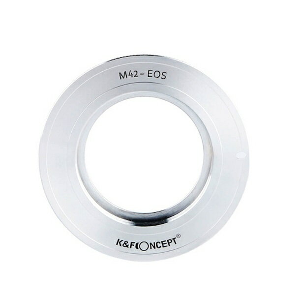 K＆F Concept レンズマウントアダプター KF-42EF ボディ側:キヤノンEF、レンズ側:M42
