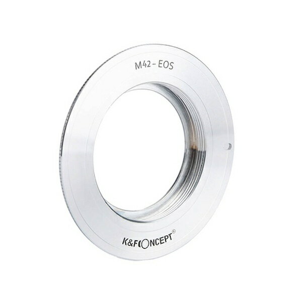 K＆F Concept レンズマウントアダプター KF-42EF ボディ側:キヤノンEF、レンズ側:M42