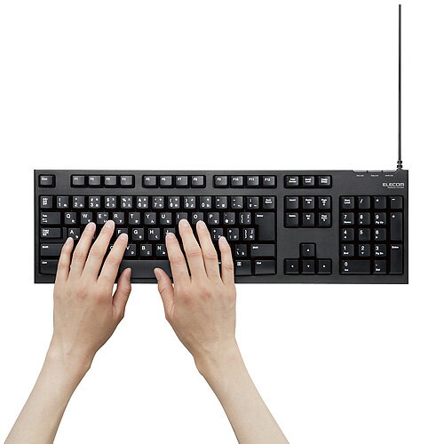 エレコム キーボード 有線 メンブレン USB 高耐久 TK-FCM062BK(1個)