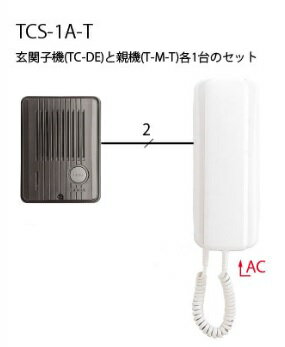アイホン ドアホンセット TCS-1A-T