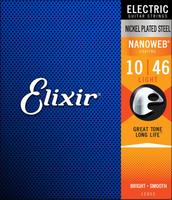 ELIXIR Electric Nickel Plated Steel with NANOWEB Coating 2SET PACK #12052 (Light/10-46)