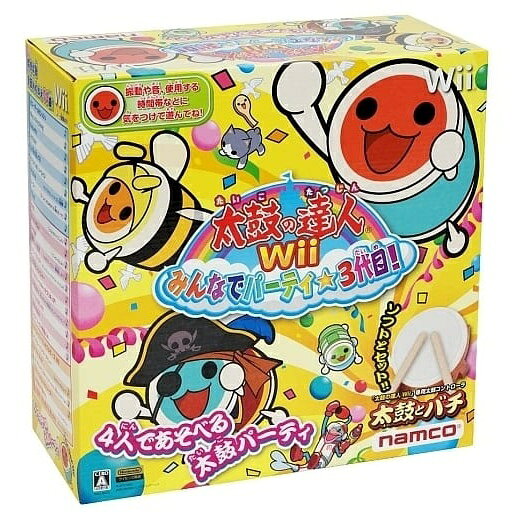 楽天市場】バンダイナムコエンターテインメント WII 太鼓の達人3同