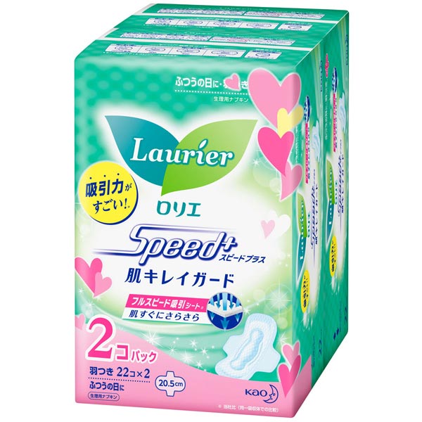楽天市場】花王 ロリエ 肌きれいガード 超吸収パワフル昼用 22コ入