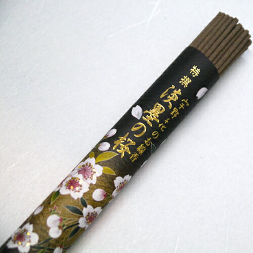 宇野千代のお線香 特撰淡墨の桜 塗箱短寸10入