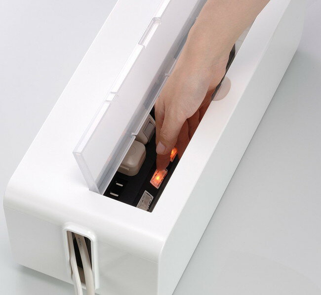 テーブルタップボックス L ホワイト(1コ入)