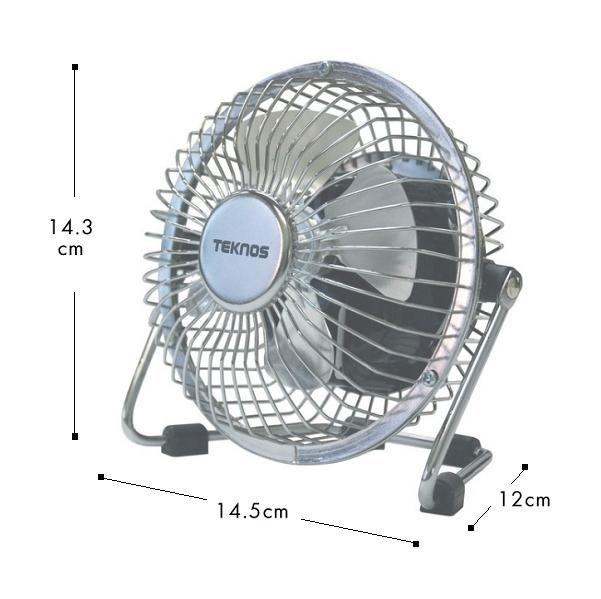 テクノス マグネット扇風機 シルバー MG-9(1台)