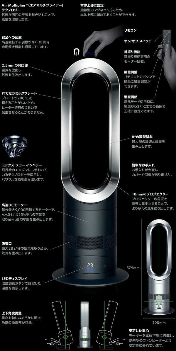 楽天市場】dyson hot + cool ファンヒーター AM05WS | 価格比較 - 商品