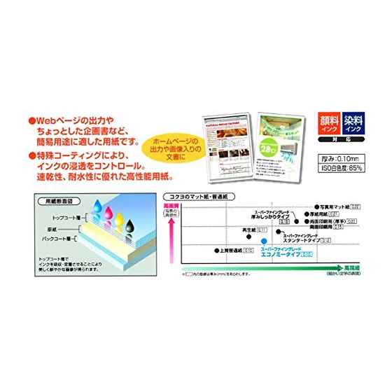 KOKUYO 印刷用紙 KJ-M18A4-250