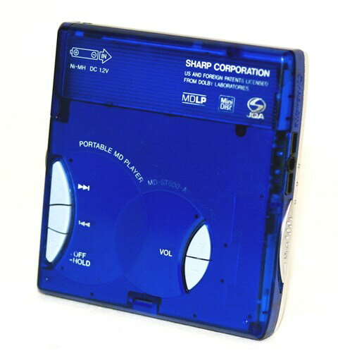 楽天市場】シャープ SHARP ポータブルMDプレーヤー MD-ST500-A | 価格