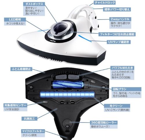 楽天市場】レイコップ RS (アールエス)パールホワイト 布団クリーナー