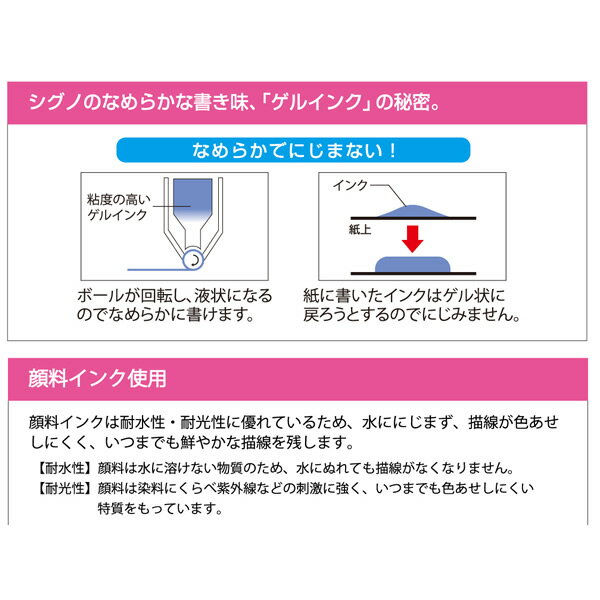uni ゲルインクボールペン シグノ 0.8 銀