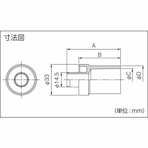 因幡電工 vp管ジョイント φ14 dsh-14用パーツ  dsh-14-13v