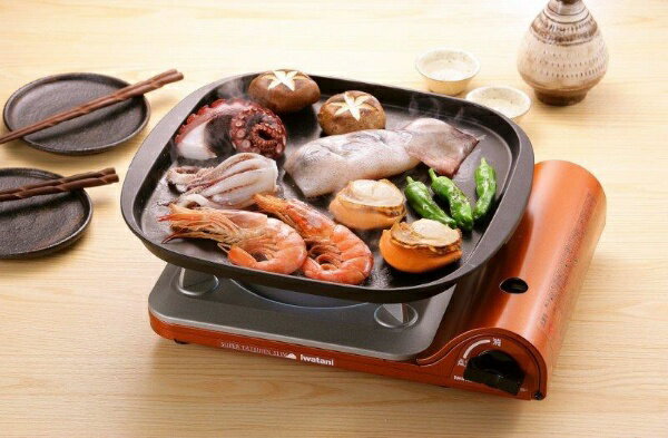 Iwatani 鉄板焼プレート ブラック CB-A-TPP