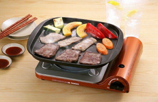 Iwatani 鉄板焼プレート ブラック CB-A-TPP