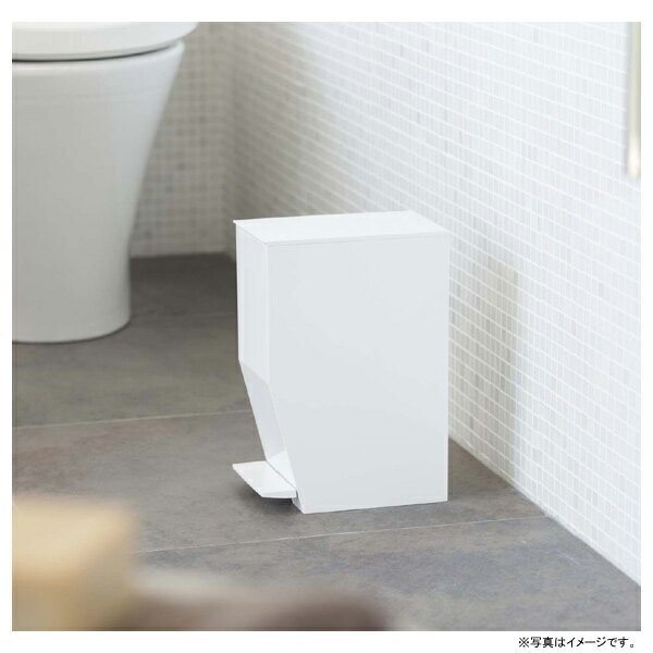 山崎実業 ペダル式トイレポット タワー ホワイト 3385