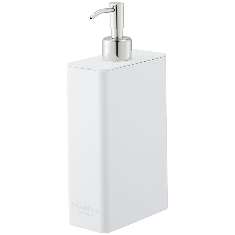 山崎実業 ツーウェイディスペンサー スクエア タワー スリム シャンプー ホワイト 4252