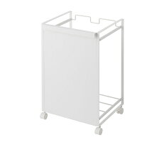 山崎実業 目隠し分別ダストワゴン タワー 2分別 ホワイト 4330