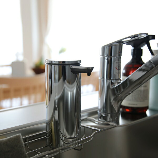 simplehuman シンプルヒューマン 充電式センサーポンプ ブラッシュシルバー ツヤ消しタイプ ST1043